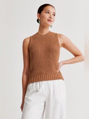 Abercrombie & Fitch Easy shaker sweater tank medium